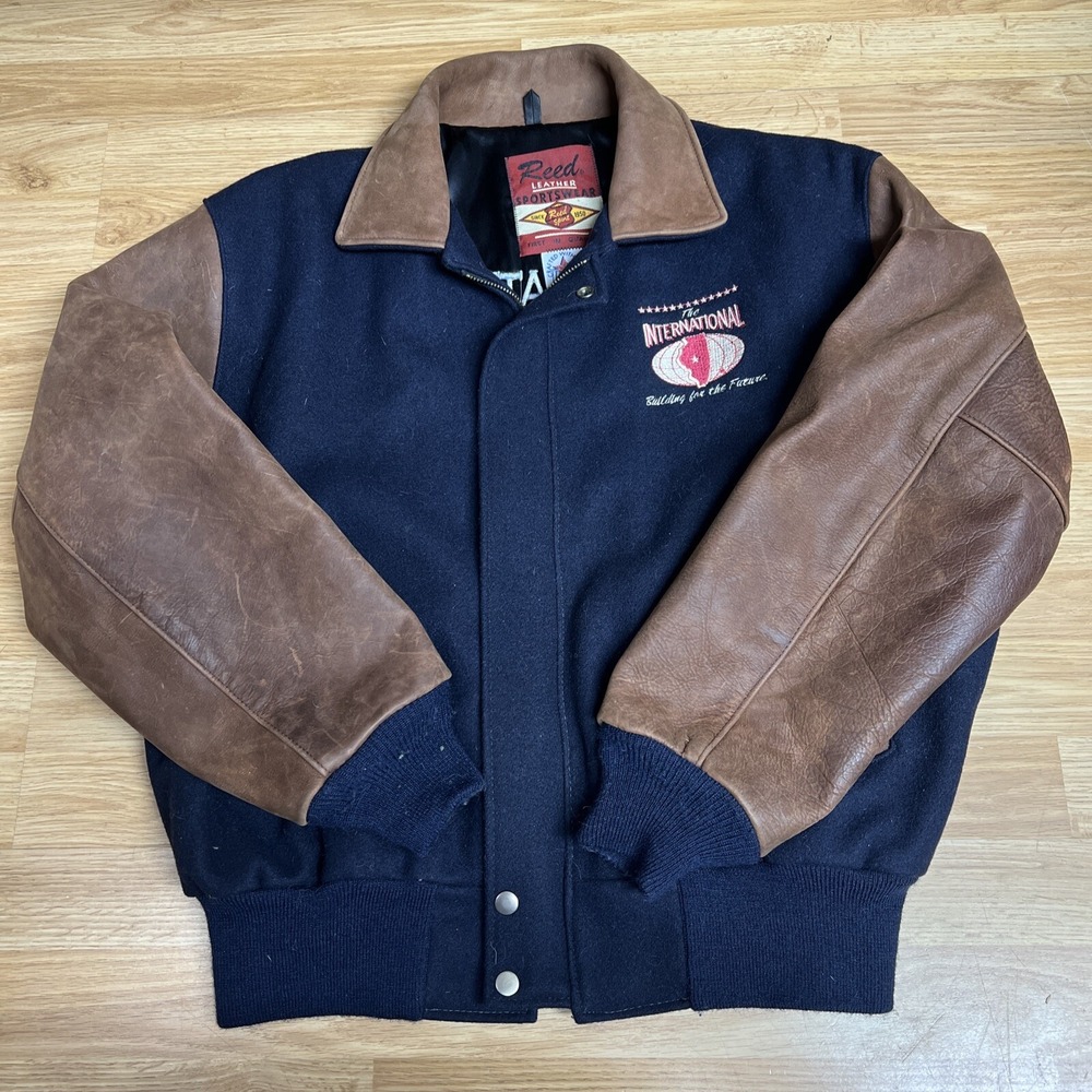 reed sportswear leather jacket International Livestock Expo Men's XL‎